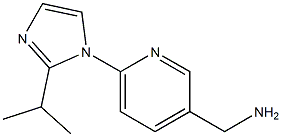 {6-[2-(propan-2-yl)-1H-imidazol-1-yl]pyridin-3-yl}methanamine Struktur