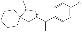 1-({[1-(4-chlorophenyl)ethyl]amino}methyl)-N,N-dimethylcyclohexan-1-amine Struktur