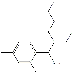 1-(1-amino-2-ethylhexyl)-2,4-dimethylbenzene Struktur