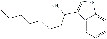 1-(1-benzothiophen-3-yl)octan-1-amine Struktur