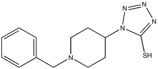 1-(1-benzylpiperidin-4-yl)-1H-1,2,3,4-tetrazole-5-thiol Struktur