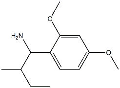 1-(2,4-dimethoxyphenyl)-2-methylbutan-1-amine Struktur