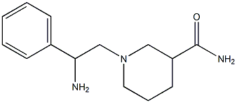 1-(2-amino-2-phenylethyl)piperidine-3-carboxamide Struktur