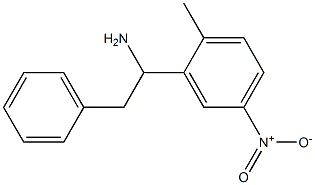 1-(2-methyl-5-nitrophenyl)-2-phenylethan-1-amine Struktur