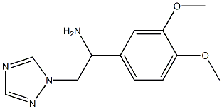 1-(3,4-dimethoxyphenyl)-2-(1H-1,2,4-triazol-1-yl)ethanamine Struktur