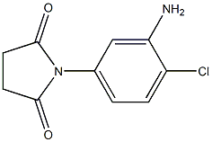 1-(3-amino-4-chlorophenyl)pyrrolidine-2,5-dione Struktur