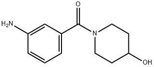 1-(3-aminobenzoyl)piperidin-4-ol Struktur