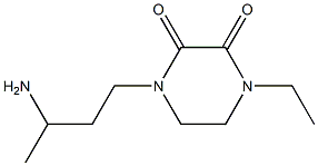 1-(3-aminobutyl)-4-ethylpiperazine-2,3-dione Struktur