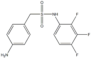 1-(4-aminophenyl)-N-(2,3,4-trifluorophenyl)methanesulfonamide Struktur