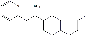 1-(4-butylcyclohexyl)-2-(pyridin-2-yl)ethan-1-amine Struktur