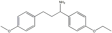 1-(4-ethoxyphenyl)-3-(4-methoxyphenyl)propan-1-amine Struktur