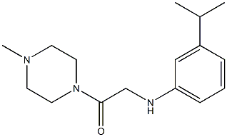 1-(4-methylpiperazin-1-yl)-2-{[3-(propan-2-yl)phenyl]amino}ethan-1-one Struktur