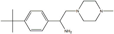 1-(4-tert-butylphenyl)-2-(4-methylpiperazin-1-yl)ethanamine Struktur