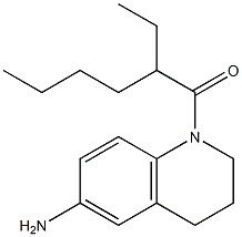 1-(6-amino-1,2,3,4-tetrahydroquinolin-1-yl)-2-ethylhexan-1-one Struktur