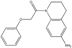 1-(6-amino-1,2,3,4-tetrahydroquinolin-1-yl)-2-phenoxyethan-1-one Struktur