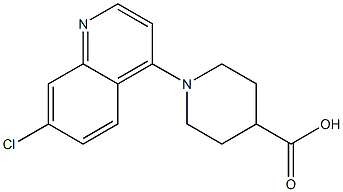 1-(7-chloroquinolin-4-yl)piperidine-4-carboxylic acid Struktur