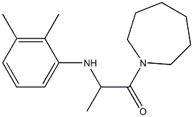 1-(azepan-1-yl)-2-[(2,3-dimethylphenyl)amino]propan-1-one Struktur