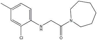 1-(azepan-1-yl)-2-[(2-chloro-4-methylphenyl)amino]ethan-1-one Struktur