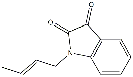 1-(but-2-en-1-yl)-2,3-dihydro-1H-indole-2,3-dione Struktur