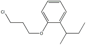 1-(butan-2-yl)-2-(3-chloropropoxy)benzene Struktur