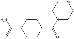 1-(piperazin-1-ylcarbonyl)piperidine-4-carboxamide Struktur