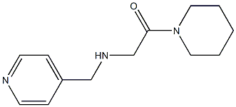 1-(piperidin-1-yl)-2-[(pyridin-4-ylmethyl)amino]ethan-1-one Struktur