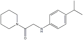 1-(piperidin-1-yl)-2-{[4-(propan-2-yl)phenyl]amino}ethan-1-one Struktur