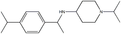 1-(propan-2-yl)-N-{1-[4-(propan-2-yl)phenyl]ethyl}piperidin-4-amine Struktur