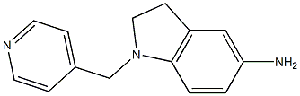 1-(pyridin-4-ylmethyl)-2,3-dihydro-1H-indol-5-amine Struktur