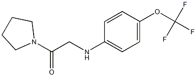 1-(pyrrolidin-1-yl)-2-{[4-(trifluoromethoxy)phenyl]amino}ethan-1-one Struktur