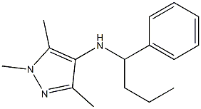 1,3,5-trimethyl-N-(1-phenylbutyl)-1H-pyrazol-4-amine Struktur