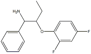 1-[(1-amino-1-phenylbutan-2-yl)oxy]-2,4-difluorobenzene Struktur