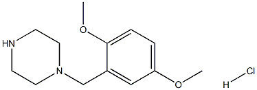 1-[(2,5-dimethoxyphenyl)methyl]piperazine hydrochloride Struktur