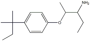 1-[(3-aminopentan-2-yl)oxy]-4-(2-methylbutan-2-yl)benzene Struktur