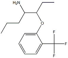 1-[(4-aminoheptan-3-yl)oxy]-2-(trifluoromethyl)benzene Struktur