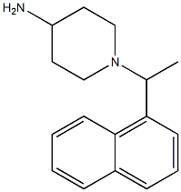 1-[1-(naphthalen-1-yl)ethyl]piperidin-4-amine Struktur