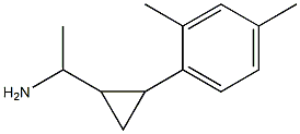 1-[2-(2,4-dimethylphenyl)cyclopropyl]ethan-1-amine Struktur