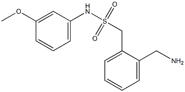 1-[2-(aminomethyl)phenyl]-N-(3-methoxyphenyl)methanesulfonamide Struktur