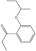 1-[2-(butan-2-yloxy)phenyl]propan-1-one Struktur