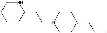 1-[2-(piperidin-2-yl)ethyl]-4-propylpiperazine Struktur