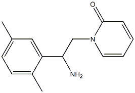 1-[2-amino-2-(2,5-dimethylphenyl)ethyl]pyridin-2(1H)-one Struktur