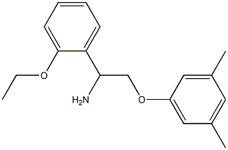 1-[2-amino-2-(2-ethoxyphenyl)ethoxy]-3,5-dimethylbenzene Struktur