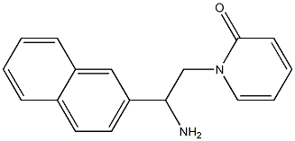 1-[2-amino-2-(2-naphthyl)ethyl]pyridin-2(1H)-one Struktur