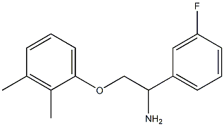 1-[2-amino-2-(3-fluorophenyl)ethoxy]-2,3-dimethylbenzene Struktur