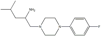 1-[4-(4-fluorophenyl)piperazin-1-yl]-4-methylpentan-2-amine Struktur