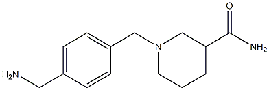 1-[4-(aminomethyl)benzyl]piperidine-3-carboxamide Struktur