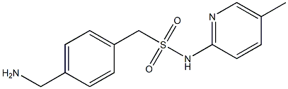 1-[4-(aminomethyl)phenyl]-N-(5-methylpyridin-2-yl)methanesulfonamide Struktur