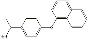 1-[4-(naphthalen-1-yloxy)phenyl]ethan-1-amine Struktur