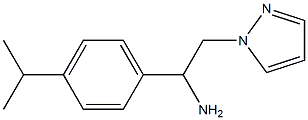 1-[4-(propan-2-yl)phenyl]-2-(1H-pyrazol-1-yl)ethan-1-amine Struktur