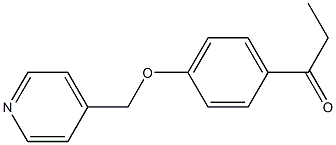 1-[4-(pyridin-4-ylmethoxy)phenyl]propan-1-one Struktur